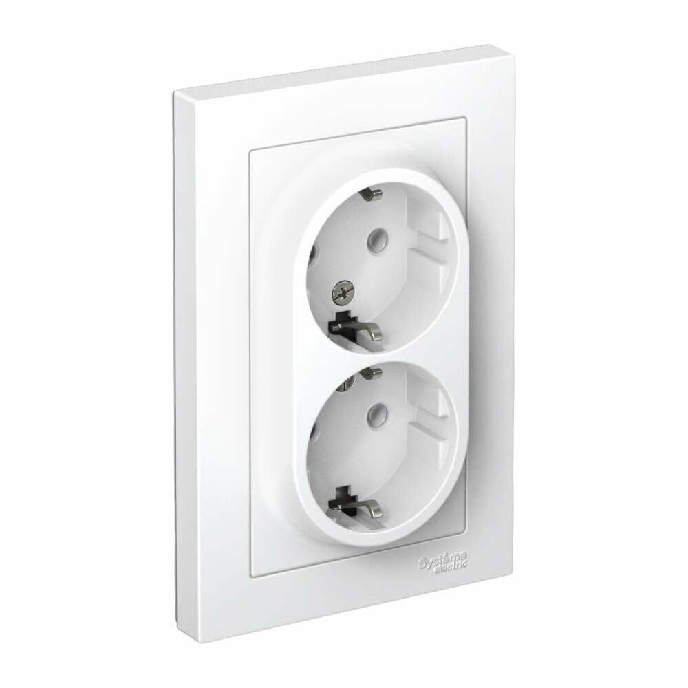 Двухместная розетка Systeme Electric ATLAS DESIGN