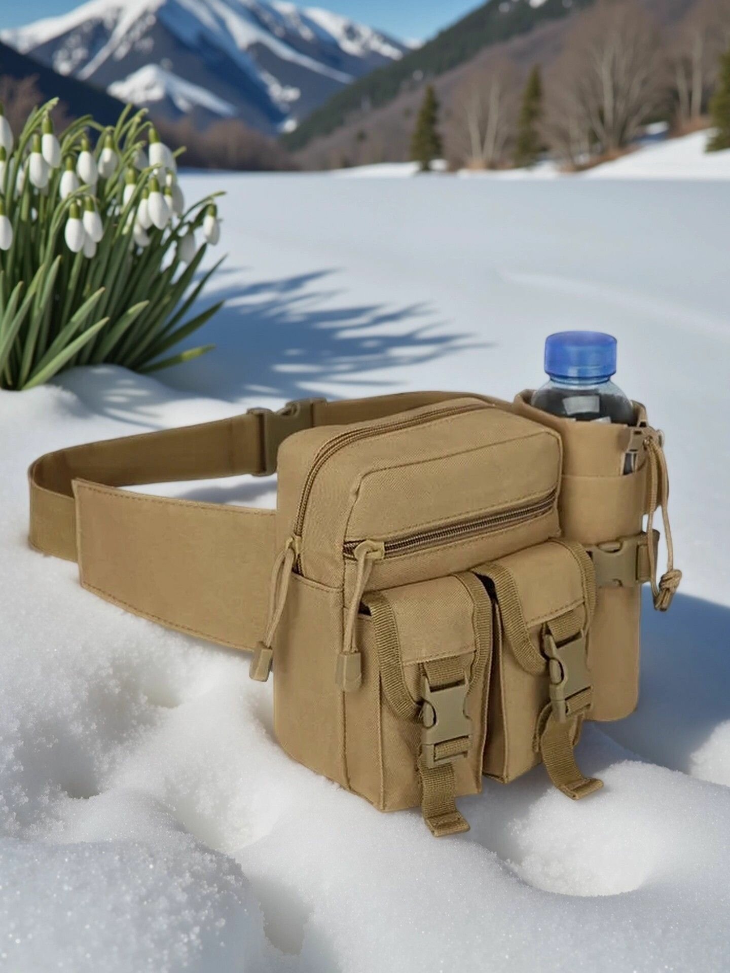 Сумка тактическая на пояс для рыбалки, сумка поясная