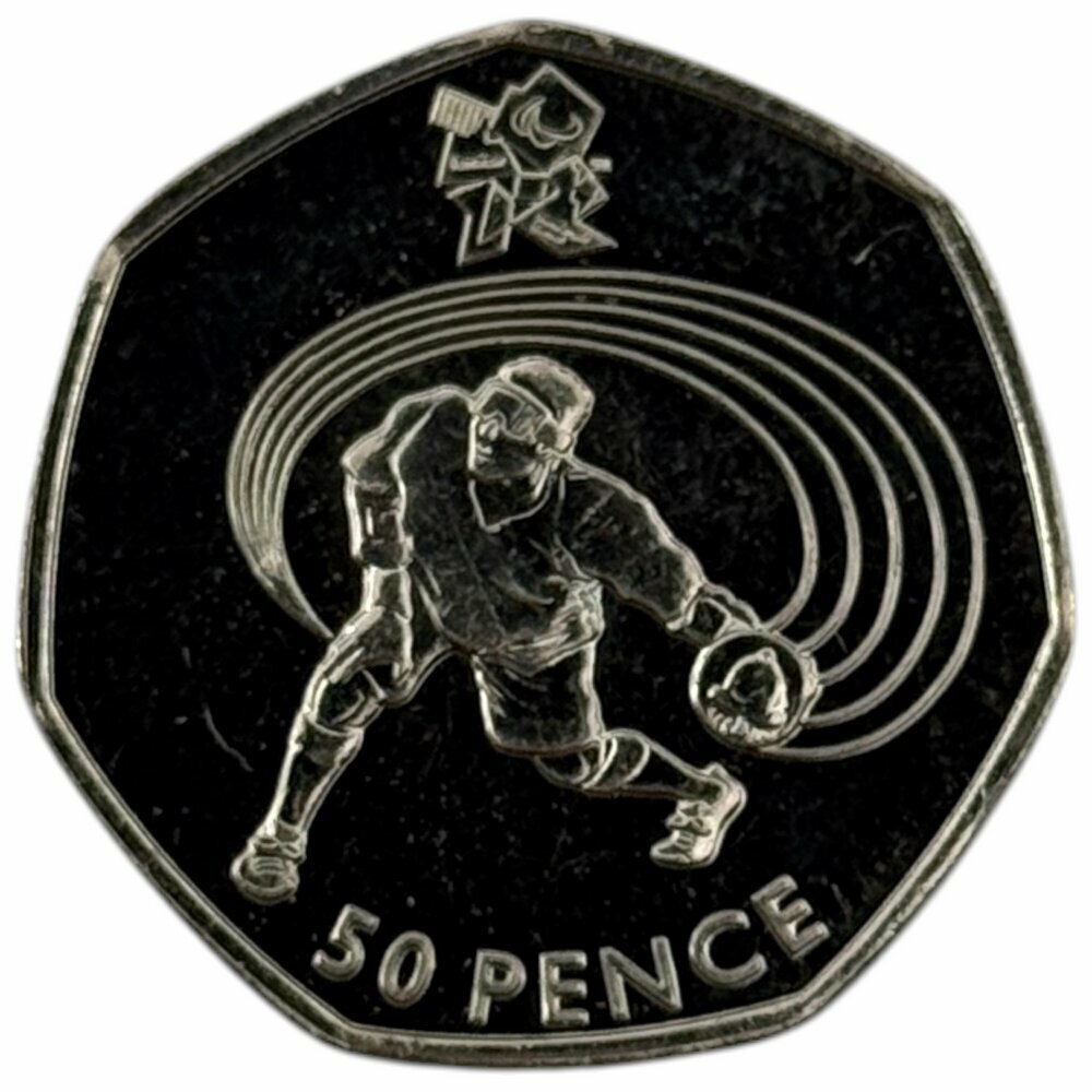 Великобритания 50 пенсов 2011 г. (XIV летние Паралимпийские игры, Лондон - Голбол) (CN)