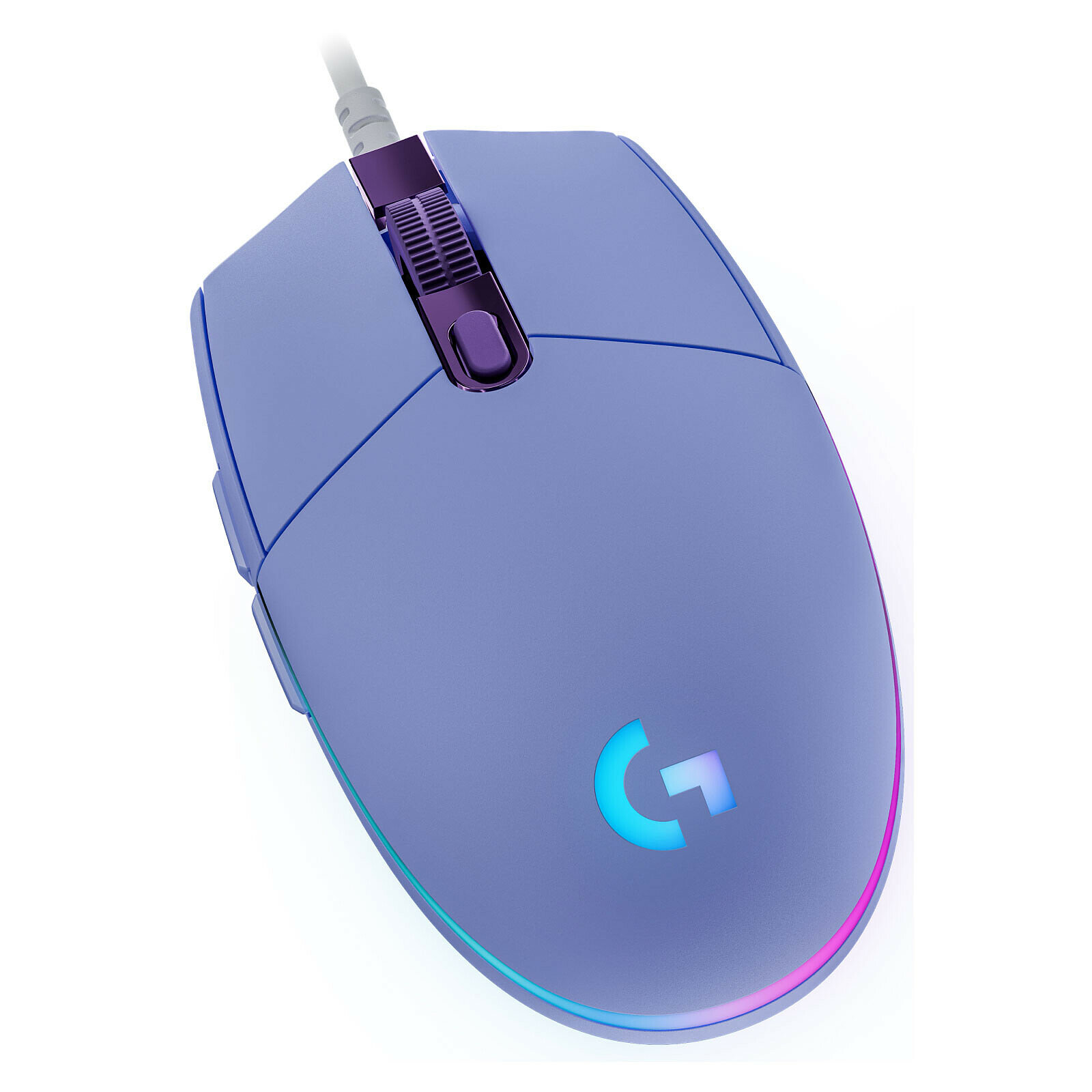 Игровая мышь Logitech G203 LIGHTSYNC Lilac проводная USB для геймеров