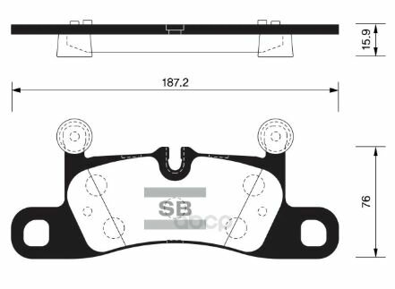 SANGSIN BRAKE SP2319 Колодки тормозные задние