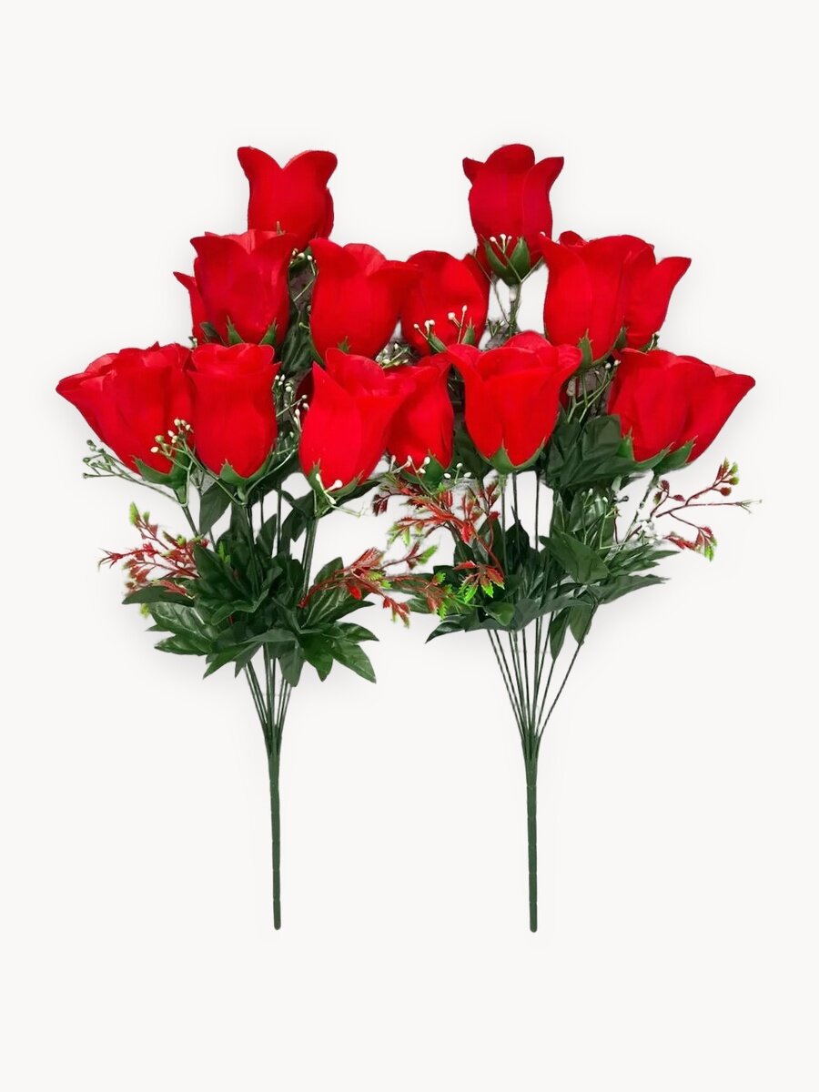 Розы искусственные цветы набор букет
