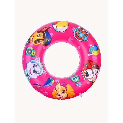 Круг надувной для плавания 55 см, детский, Щенячий патруль, цвет розовый