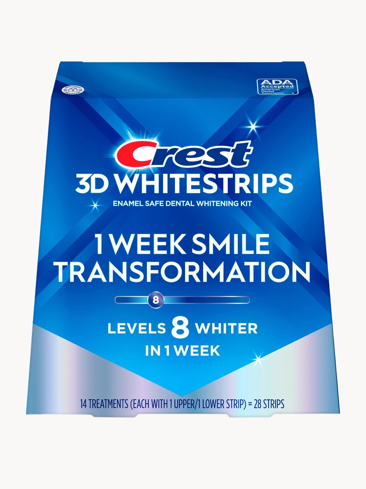 Отбеливающие полоски для зубов Crest 3D Whitestrips 1 Week Smile Transformation (Glamorous White)
