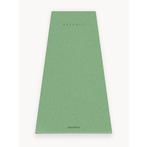 Коврик для йоги и фитнеса Yogamatic Balance Olive каучуковый, нескользящий, с чехлом 185x68x0.4 см оливковый