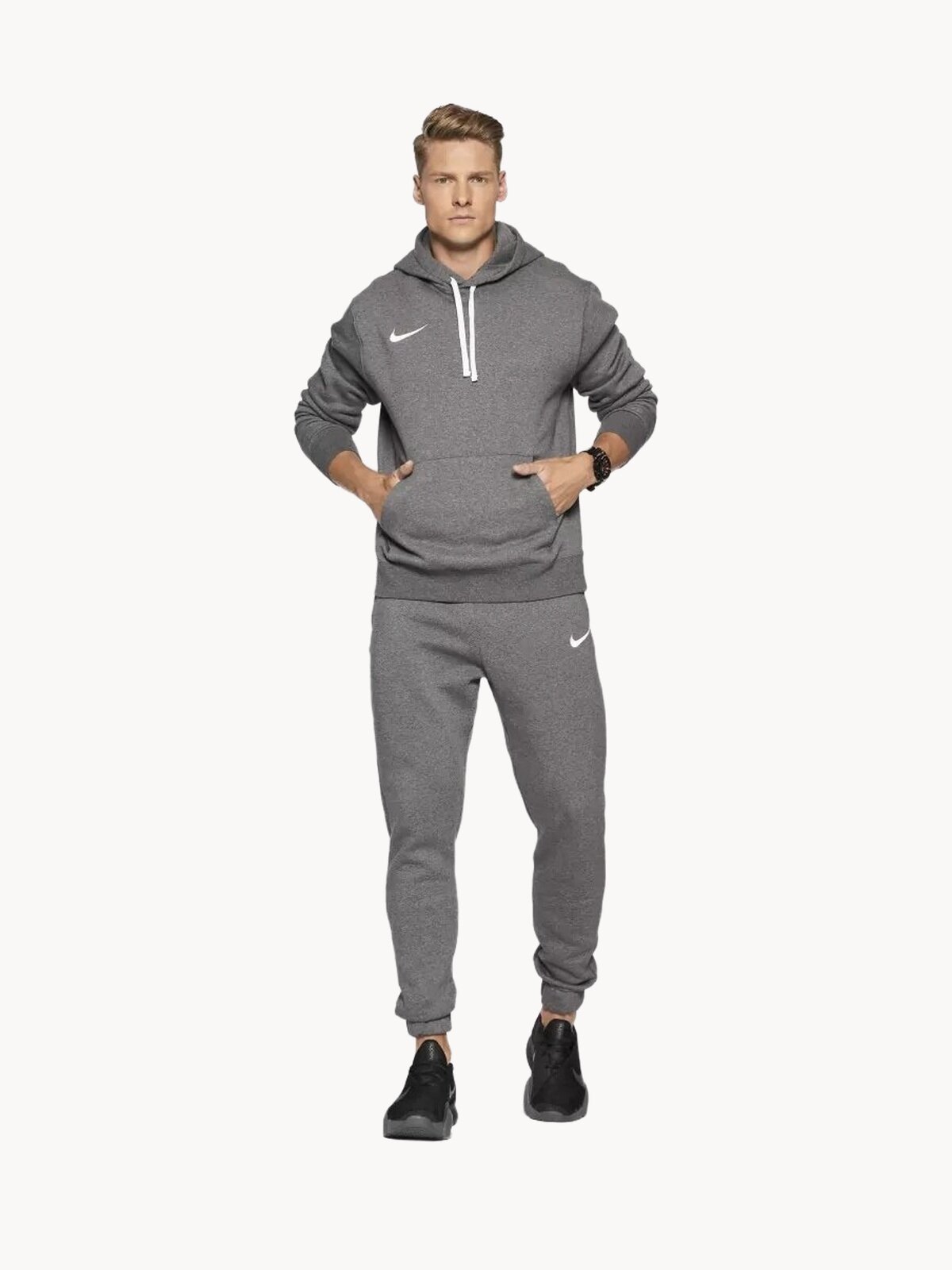 Брюки спортивные NIKE Fleece Park 20, размер M, темно-серый