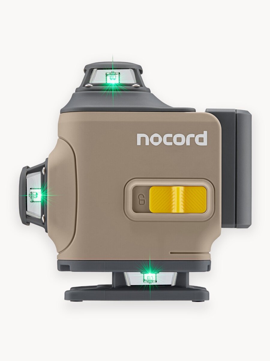 Уровень лазерный Nocord, 4х360, с аксессуарами в сумке, зеленый луч, NCL.4P. A1