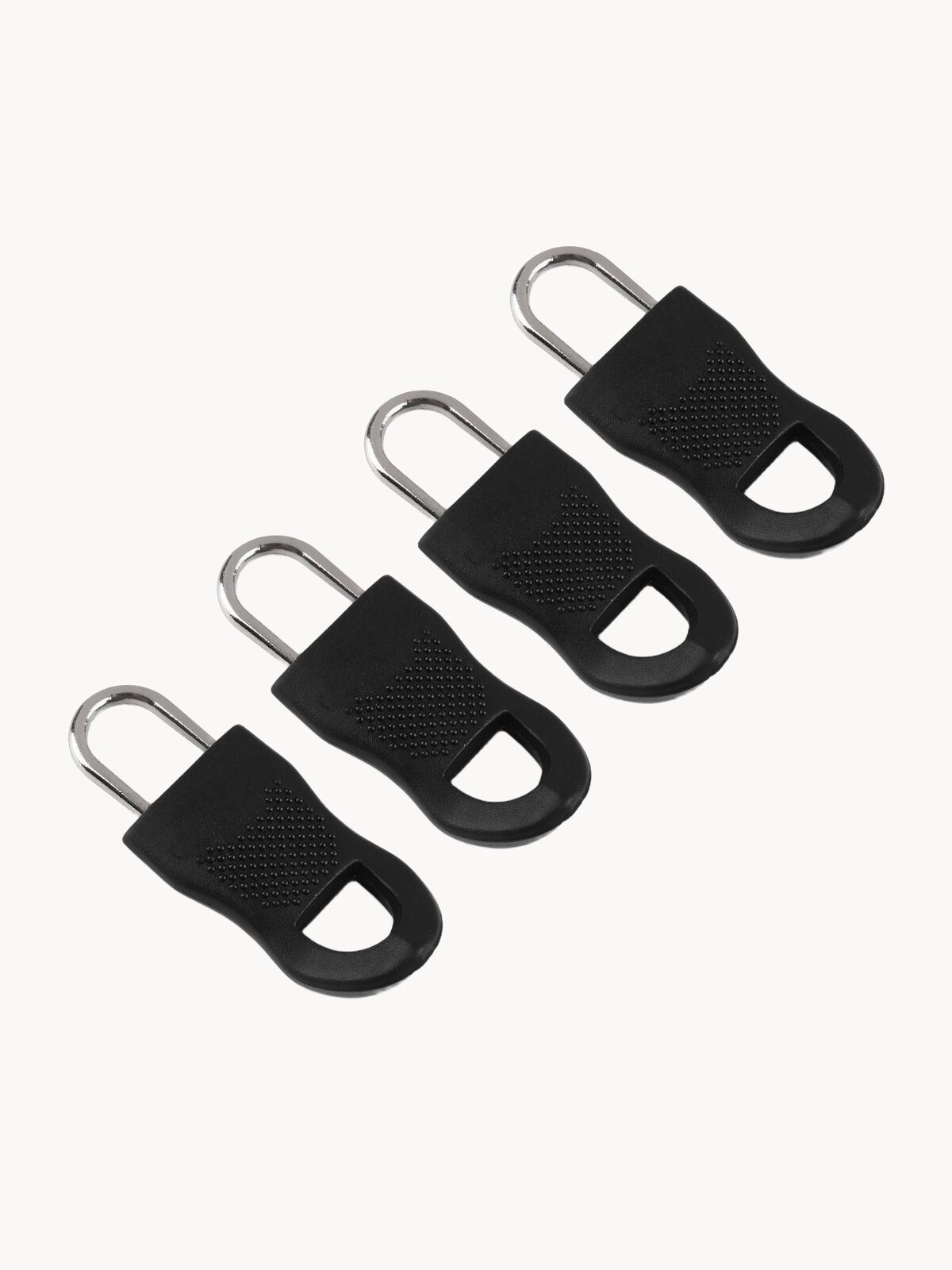 Пуллер для молнии, бегунок, язычок застежки, собачка, набор 4 шт