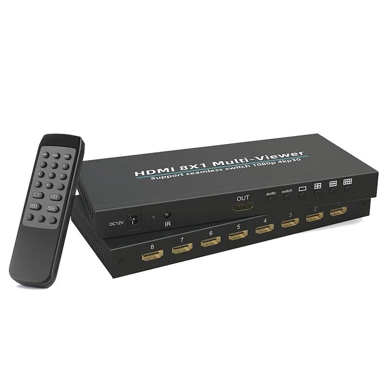 HDMI-Multi Viewer 8 в 1 выход HDMI-совместимый коммутатор - вилка ЕС