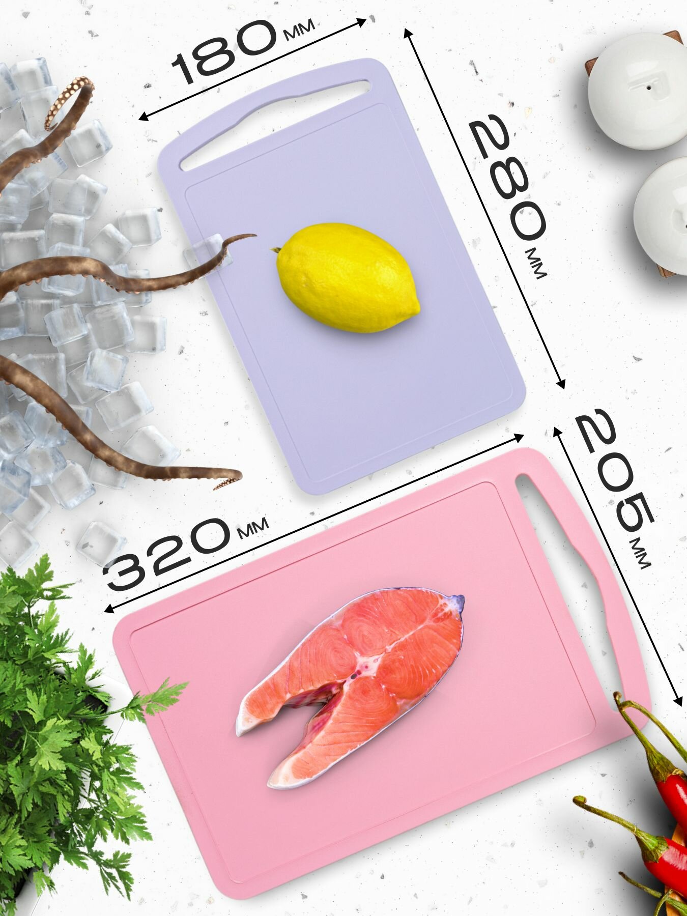 Доска разделочная. 4 штуки — фото 1