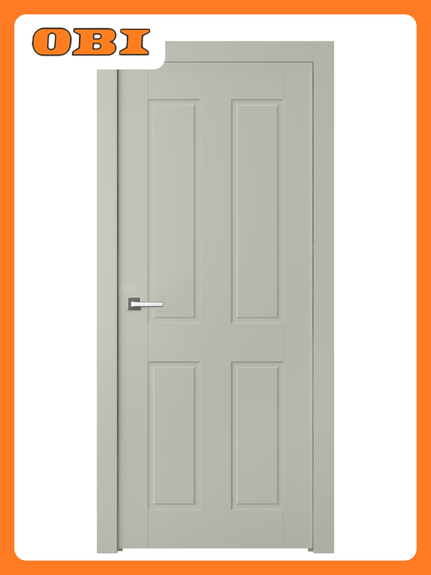 Межкомнатная дверь Belwooddoors  Квадро 2  эмаль  70x200  серая