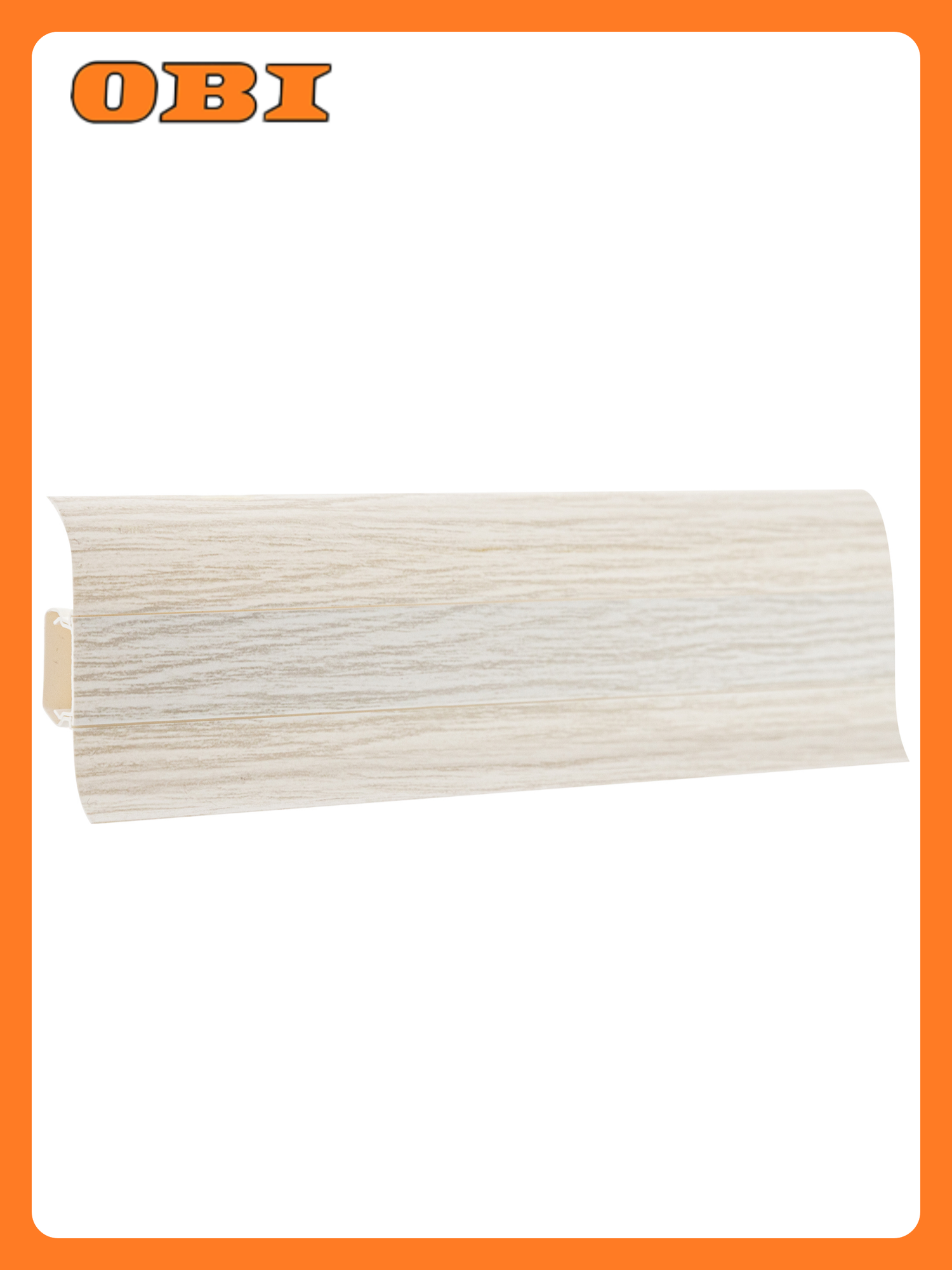 Плинтус ПВХ 60мм TECHNICAL Т20 береза 25м