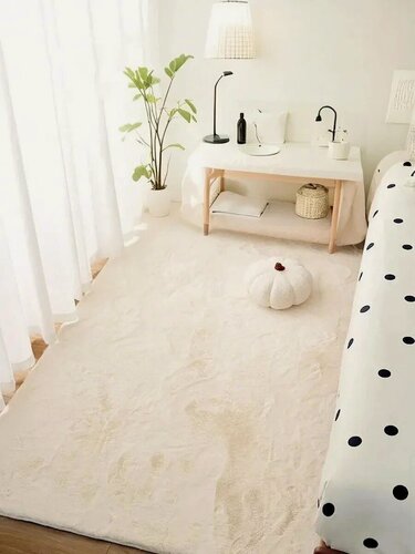 Изображение товара Ковер Natali's Carpets на пол в комнату, прикроватный, имитация кролика, противоскользящий, 200х300 см