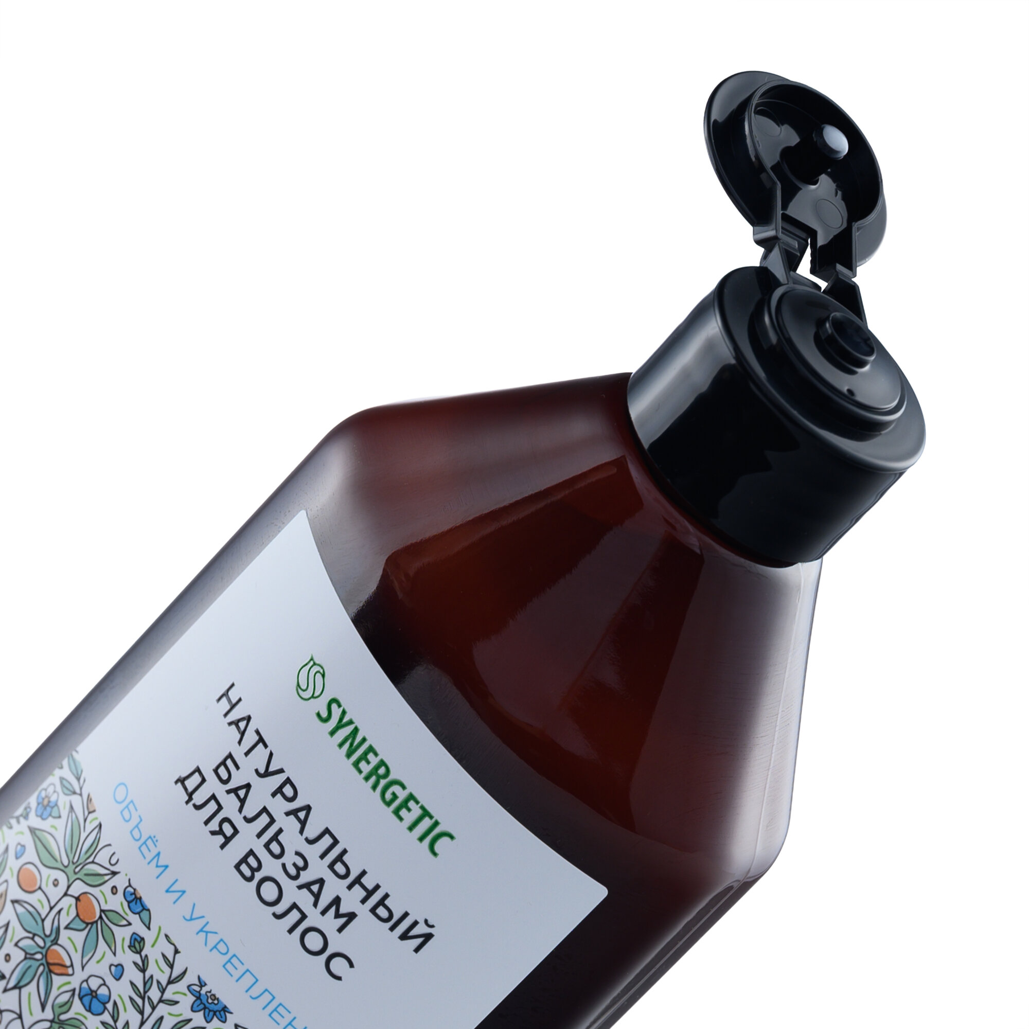 SYNERGETIC Бальзам для волос Объём и укрепление 400 мл для ухода — фото 1