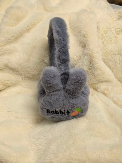 Зимние меховые наушники, с ушками кролика, складная модель для защиты от холода