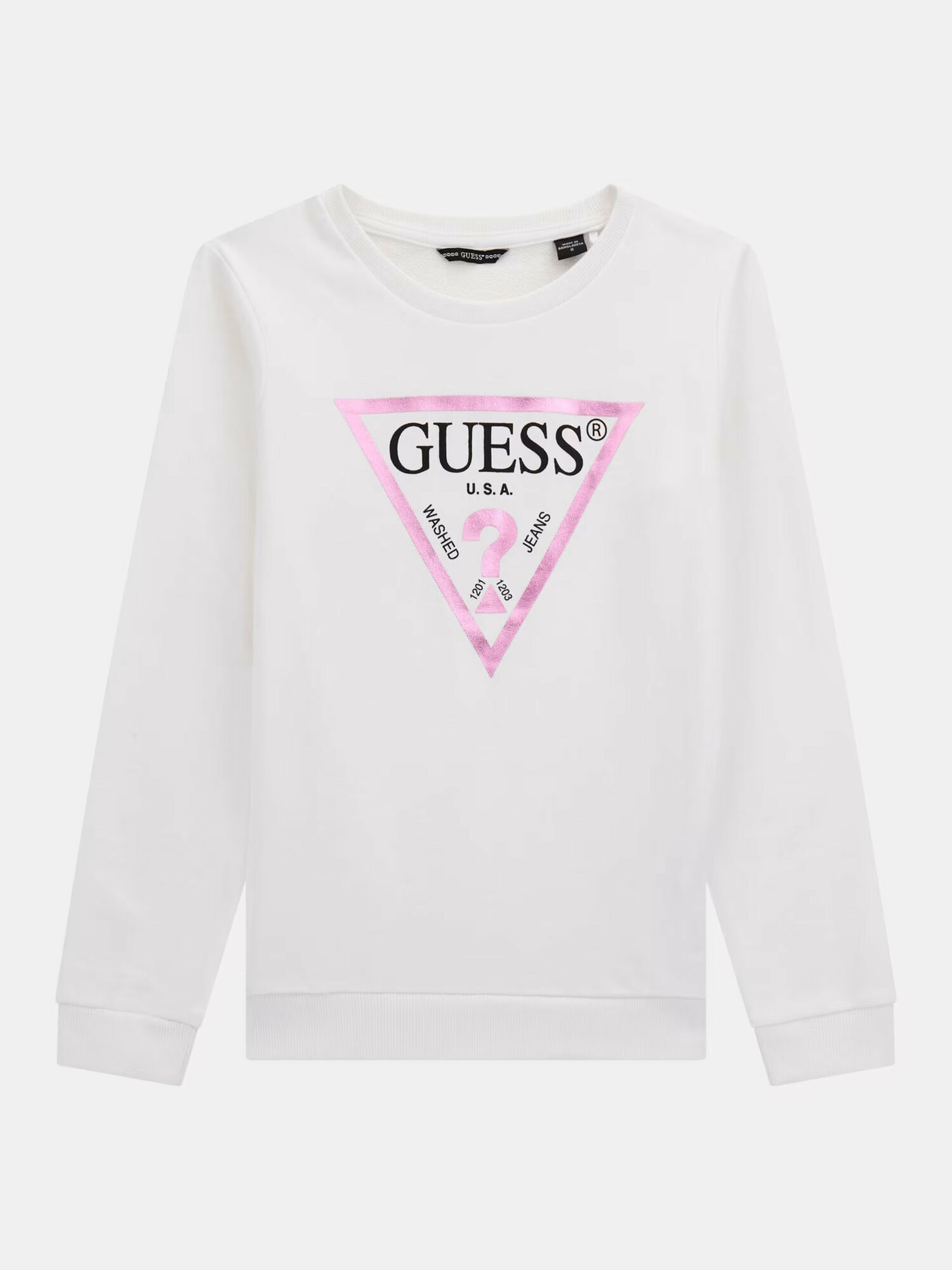 Свитшот GUESS, размер 14, белый