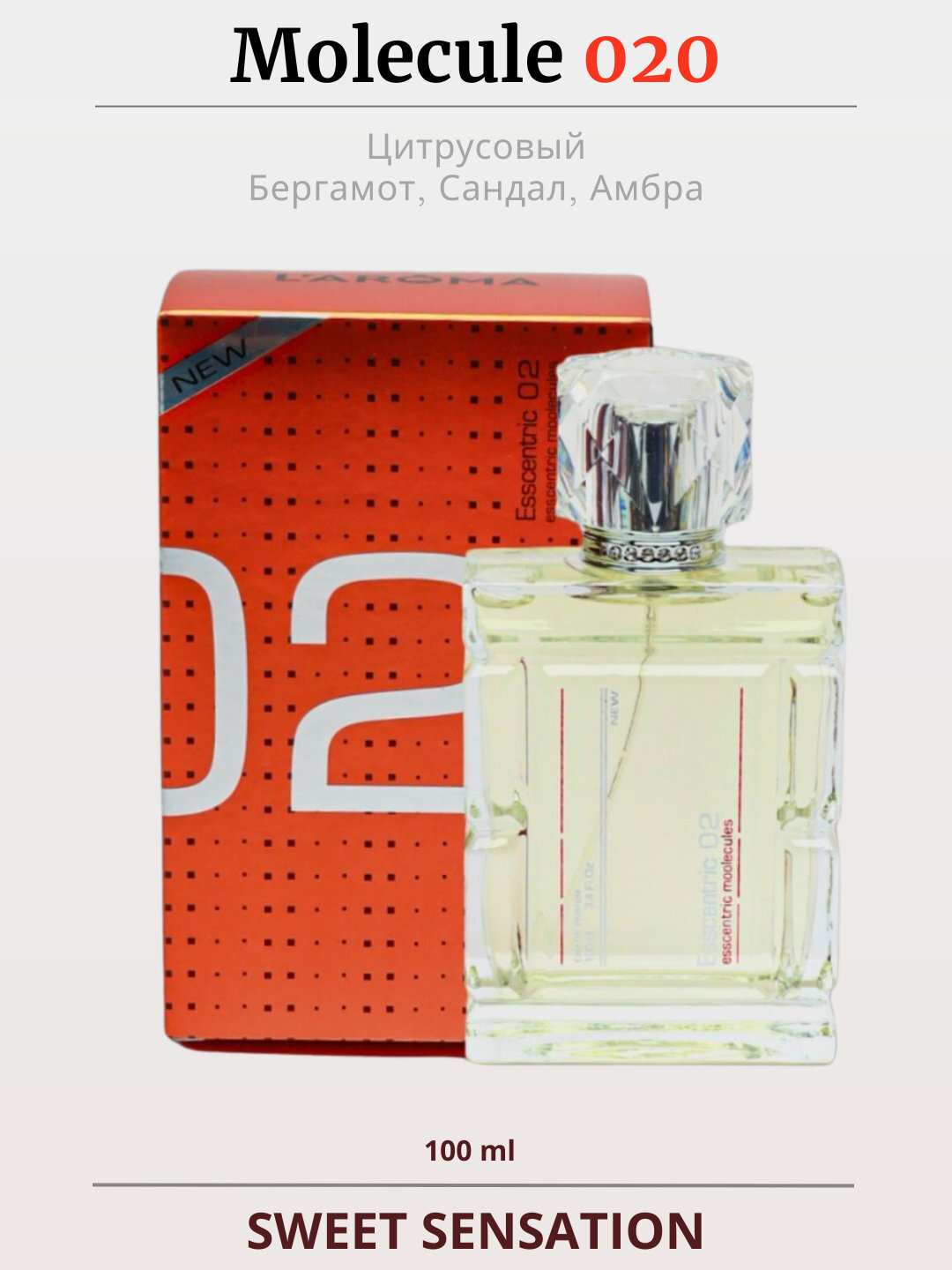 Molekula 020. Мужские духи Молекула 020, для мужчин 100 мл. Molekula 020 — фото 1