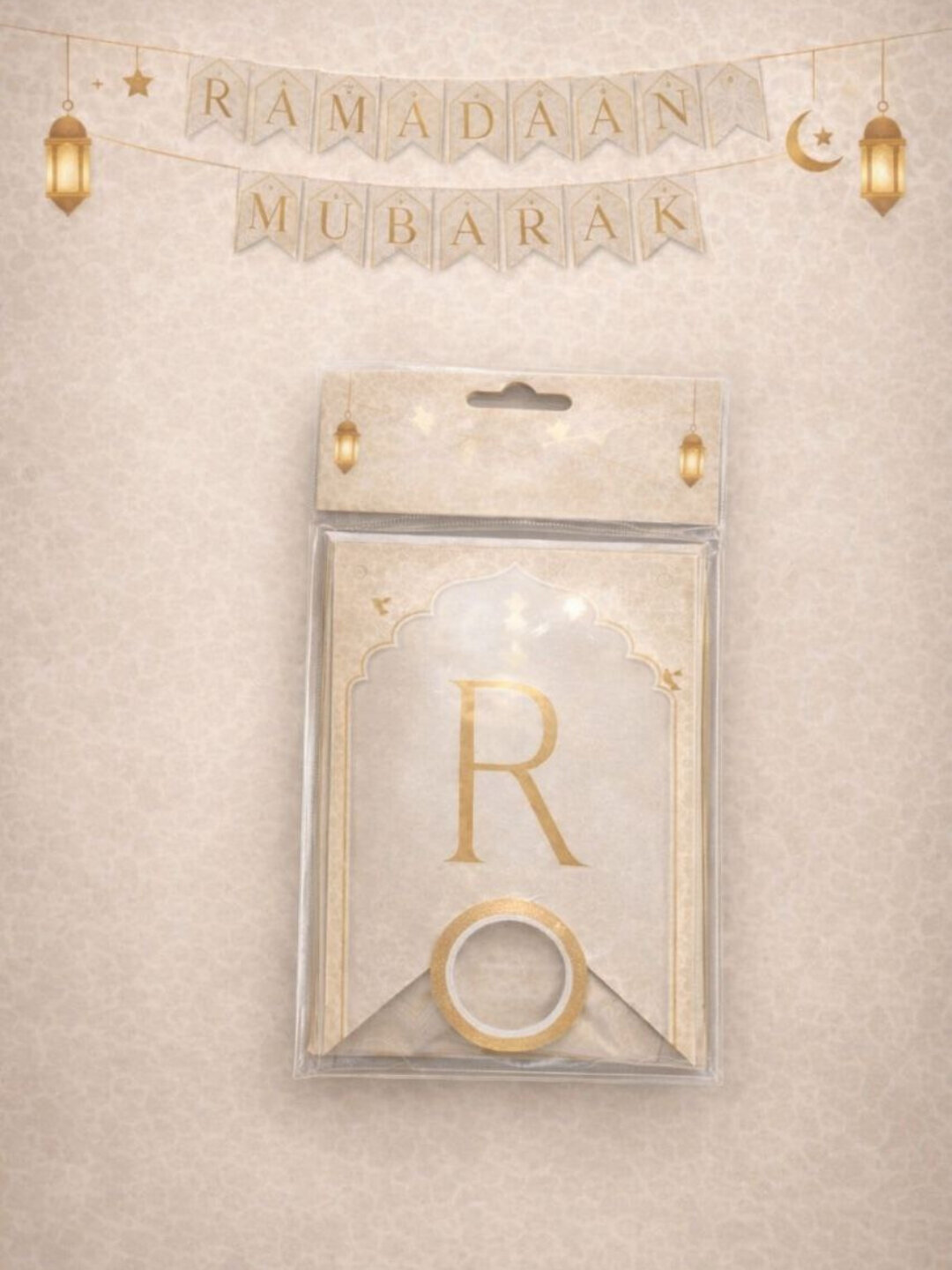 Набор баннеров” Рамадан Мубарак " на Рамадан, украшение дома и праздника - Белый