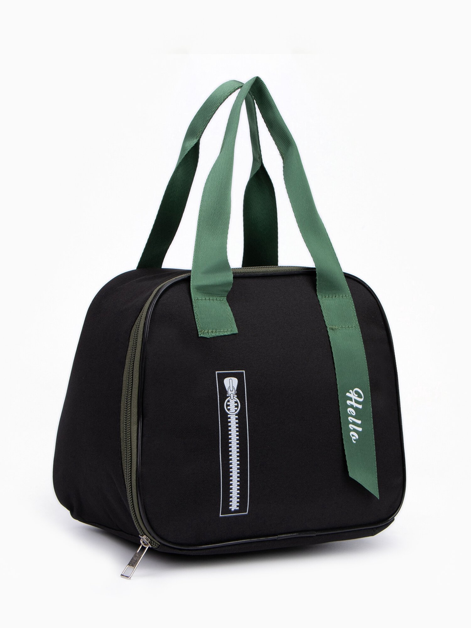 Термосумка на молнии 7 л, чёрная