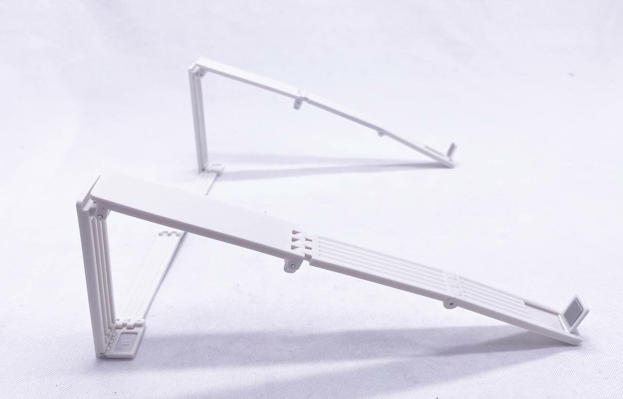 Подставка Holder S011, для ноутбука, складная, с поворотом, белая — фото 1