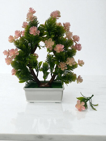 Искусственные цветы в горшках Н-84, высота 25-30 см, декор для дома