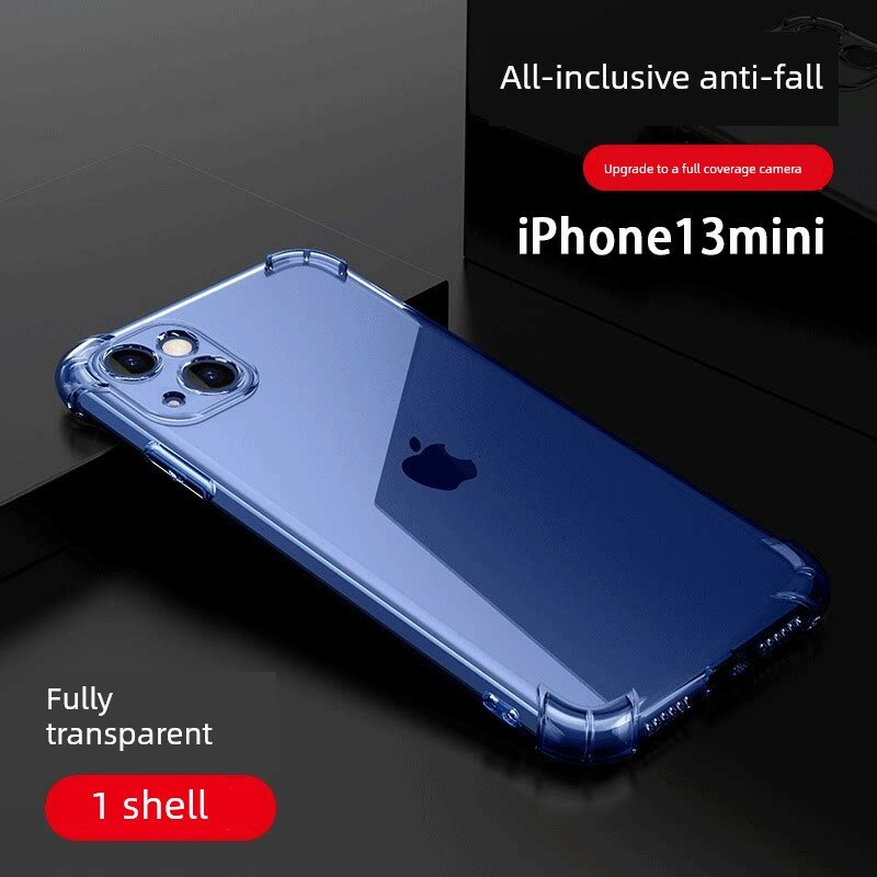 IPhone 13 Mini Силиконовый Чехол с Полным Покрытием и Воздушной Подушкой Ударопрочный Только - Толстая Защита