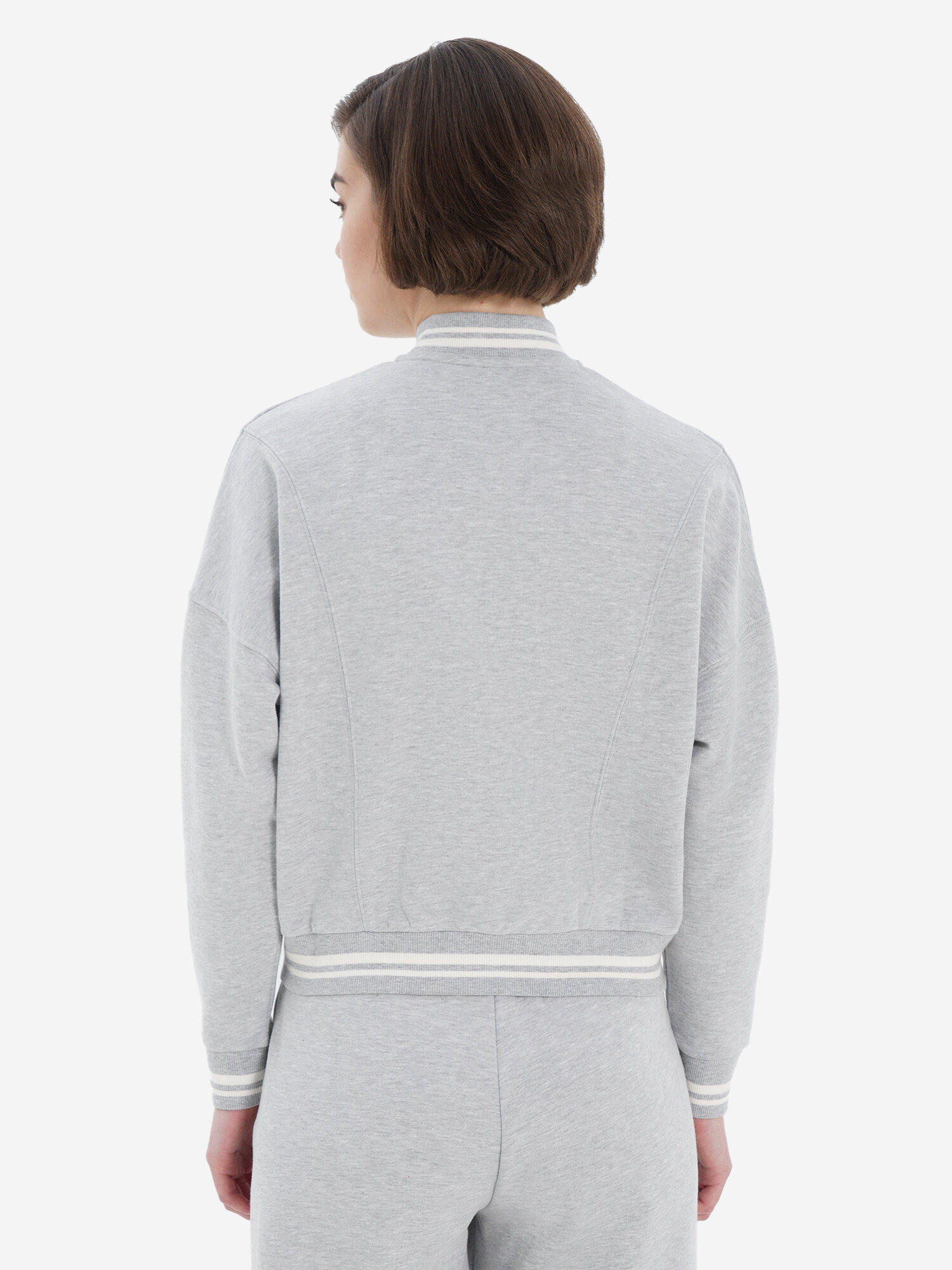 Толстовка Robe di Kappa, размер 42-44, , светло-серый — фото 1