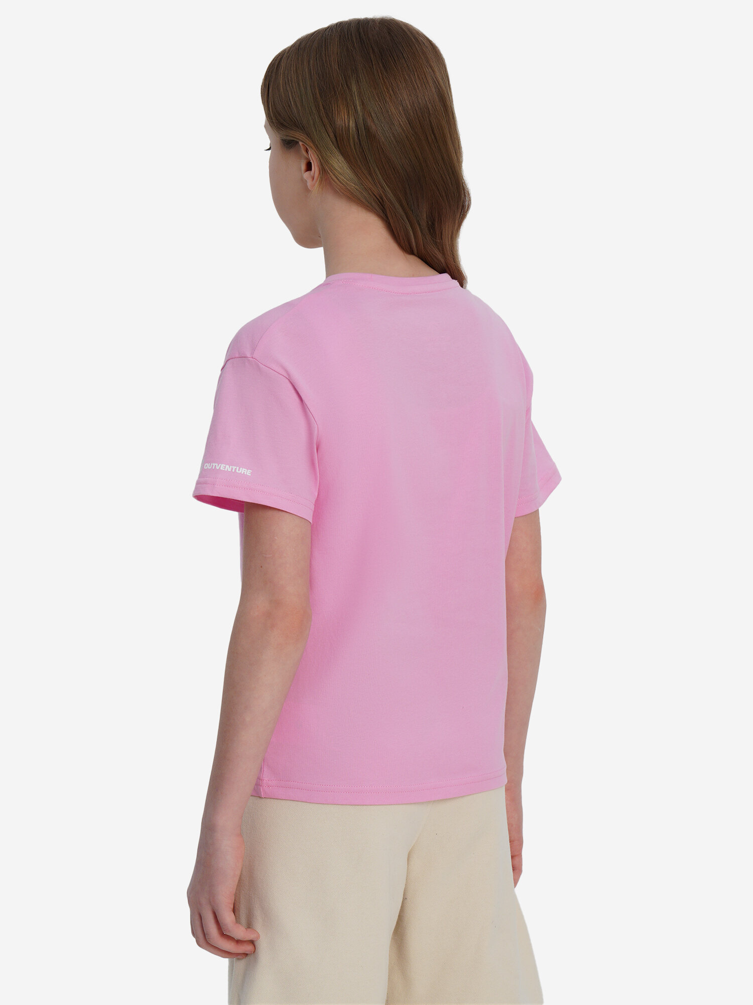 Футболка OUTVENTURE, размер 158-164, розовый — фото 1