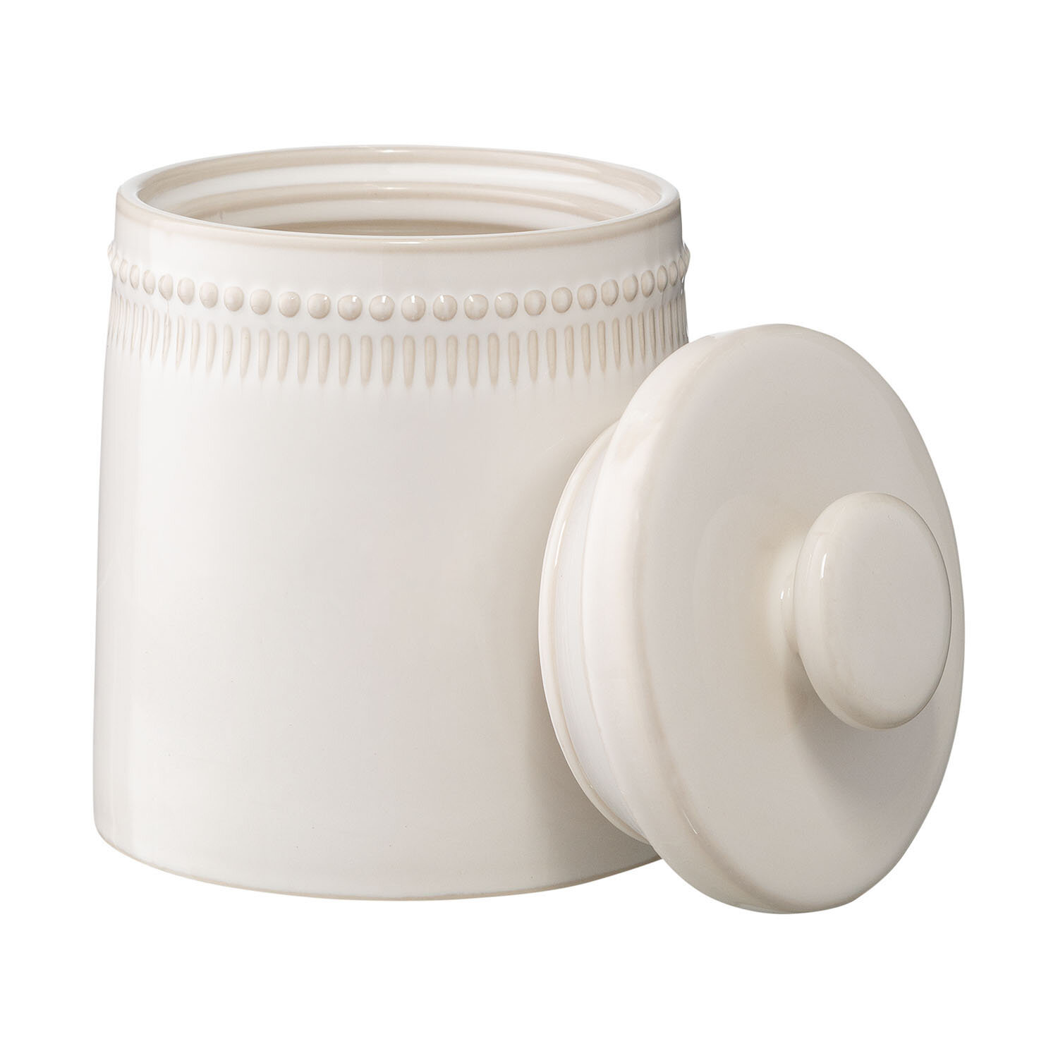 Банка для хранения фарфоровая белая Kitchen Spirit 820 мл Tkano TK26-TW_JAR0001