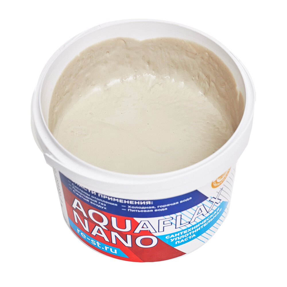 Паста сантехническая для пропитки льна 400гр банка AQUAFLAX NANO 04059 — фото 1