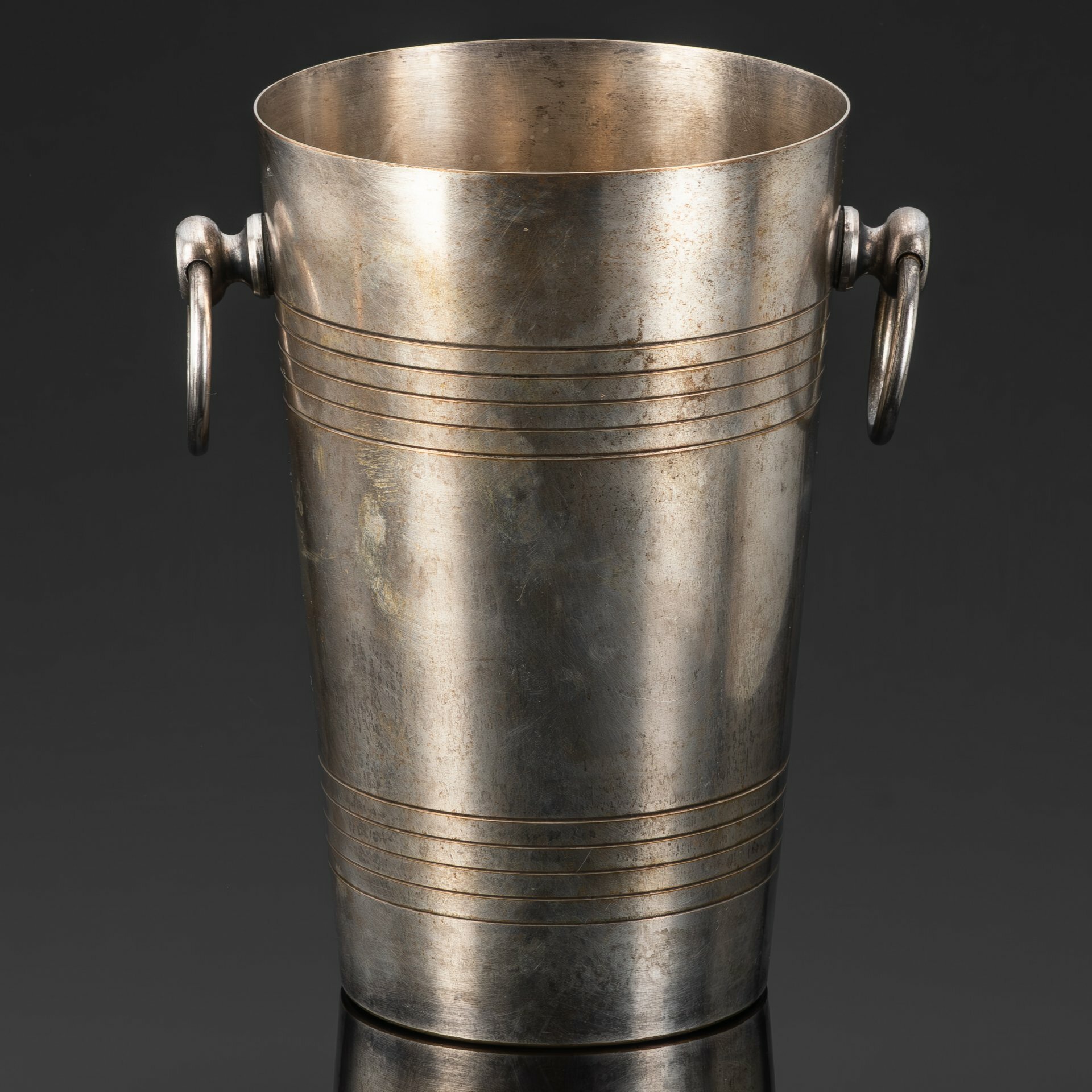 Ведро для охлаждения белого вина, Gudin AdolpheA. Gelb, La Queue-en-Brie, металл, серебрение