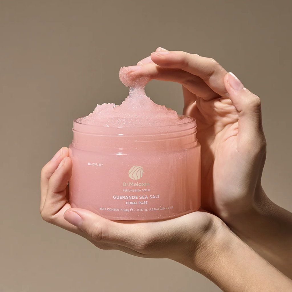 Скраб для тела [Dr. Melaxin] Guerande Sea Salt Perfume Body Scrub Coral Rose