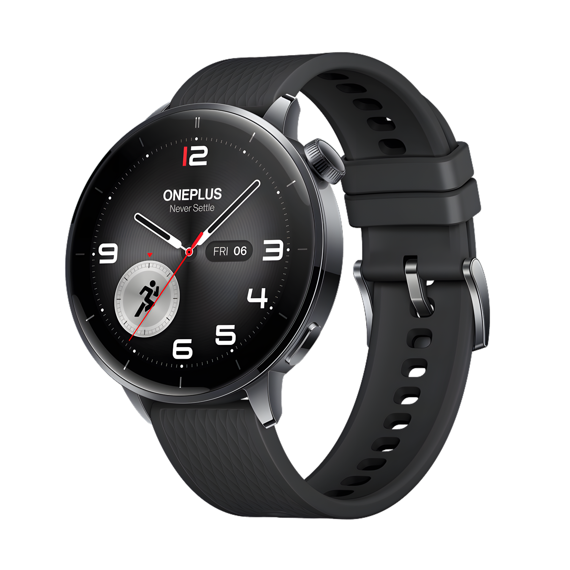 Смарт-часы OnePlus Watch 3 43 мм, AMOLED, Bluetooth, NFC, черная сталь