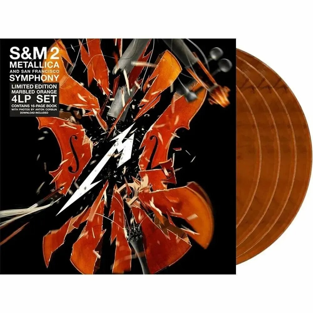 Виниловая пластинка Metallica & San Francisco Symphony - S&M 2 (4 LP, Orange Vinyl), 0602508620706
