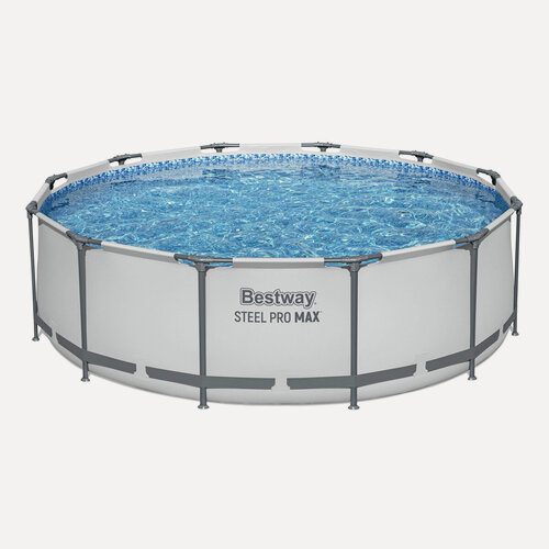 Изображение товара Бассейн каркасный Bestway Steel Pro Max 56418 серый, 366х100 см, 9150 л