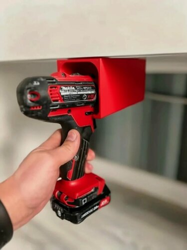 Изображение товара Держатель для шуруповерта и дрели - 1 шт, подвес для шуруповерта красный