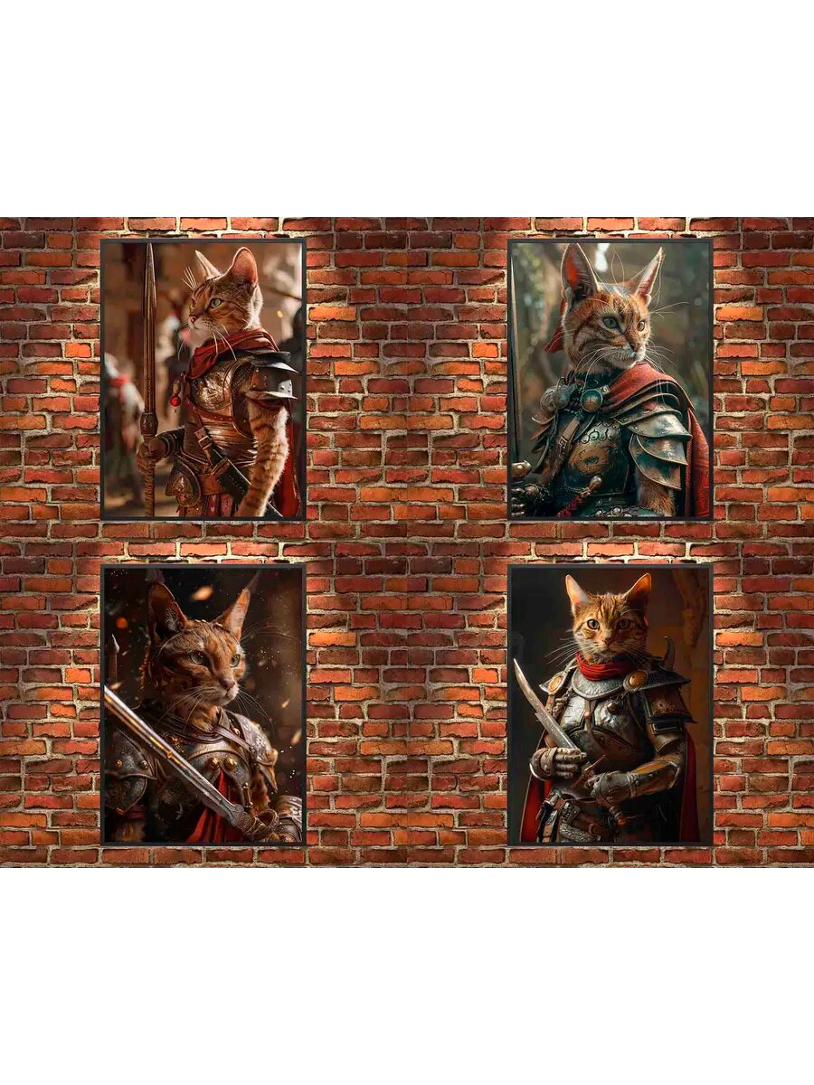Шоузи Кэт Гладиатор, 4 Плаката, 30x21см