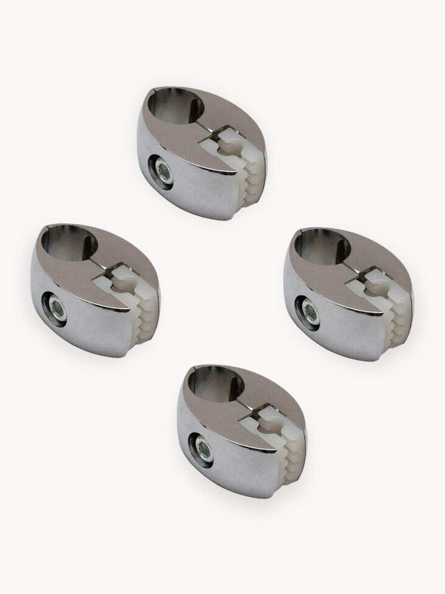 Держатель стекла или полок для труб 25мм Joker R7 хром 4 шт