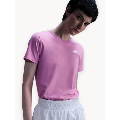 фото Футболка nike club essentials, 1 шт., размер m int, розовый