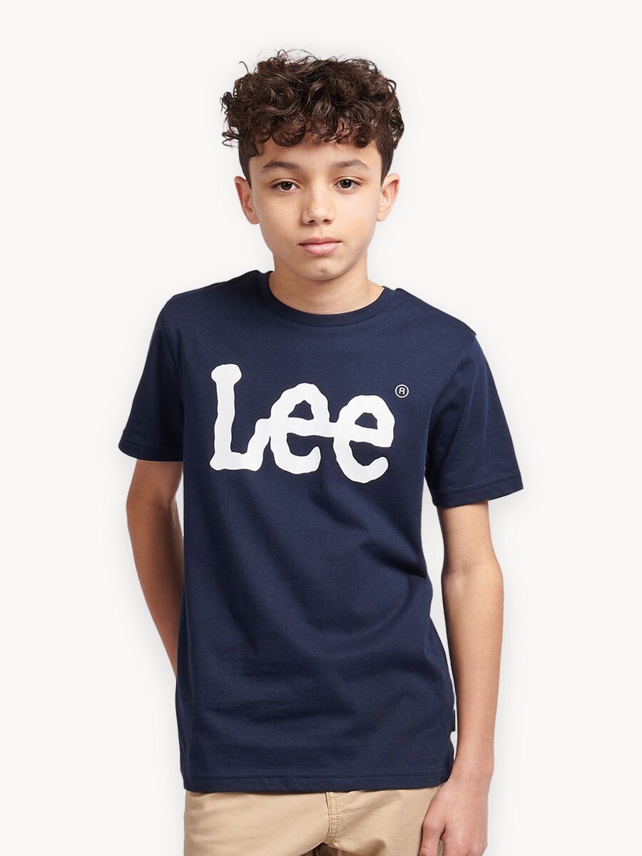 Футболка Lee, размер 7-8 лет, темно-синий
