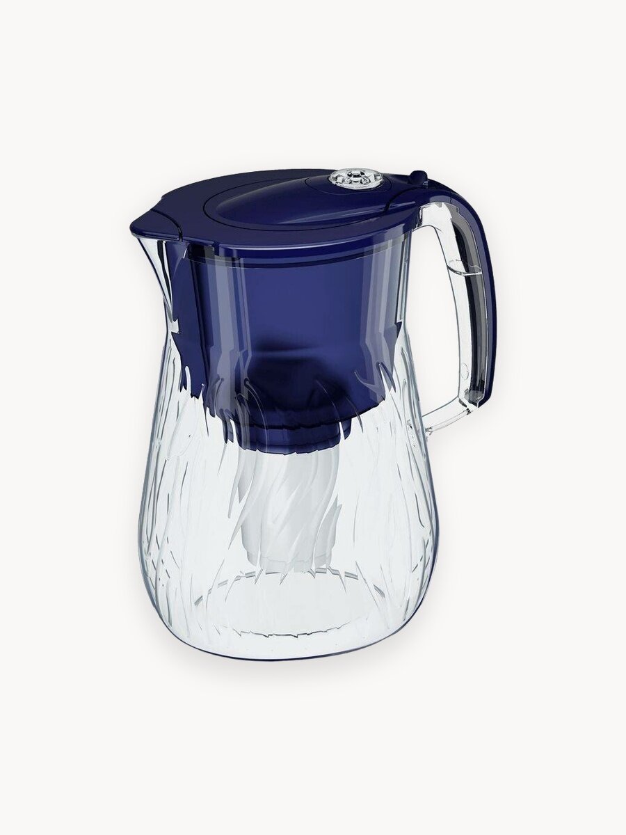 Фильтр кувшин Аквафор "Орлеан", ресурс 350 л, механический счетчик, с модулем A7, синий