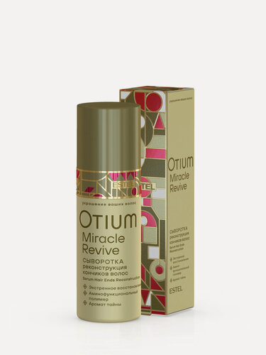 Изображение товара ESTEL OTIUM MIRACLE REVIVE Сыворотка-контроль для кончиков волос "Контурная реконструкция", 100 мл, бутылка