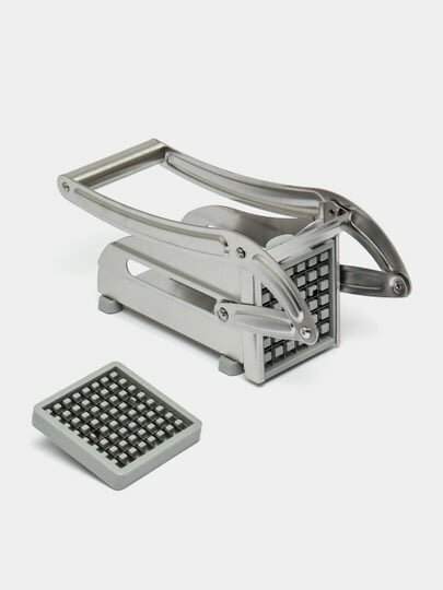 Картофелерезка из нержавеющей стали с 2 насадками для картофеля фри и овощей