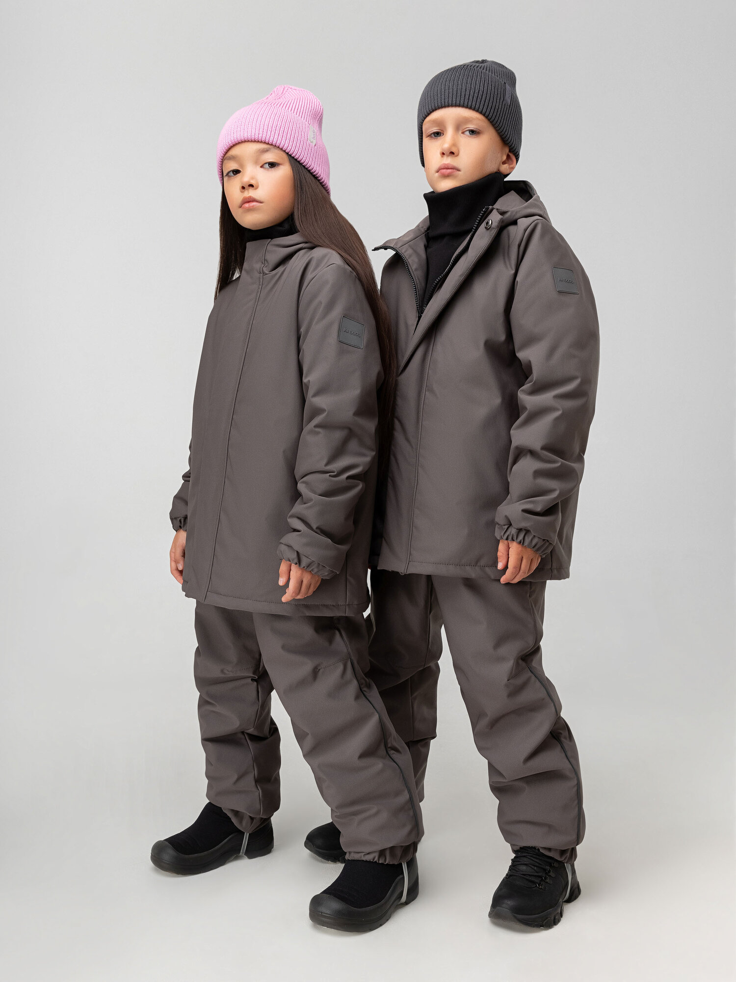 Комплект верхней одежды BODO размер 98-104  темно-серый