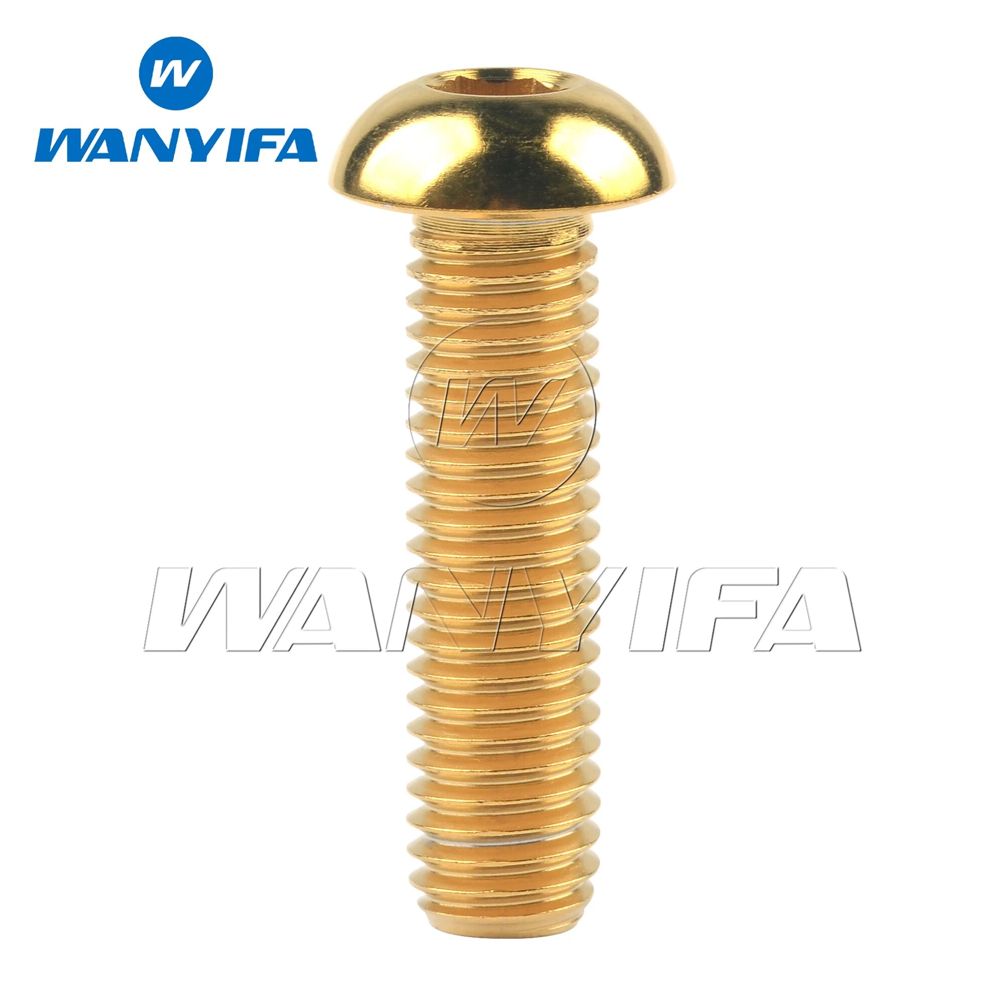 Фотоболт M6/M8x12/15/16/20/25/30/35 мм полукруглые винты с шестигранной головкой для дорожного велосипеда мотоцикла автомобиля запчасти 5/12 шт Gold 12mm 12PCS M6