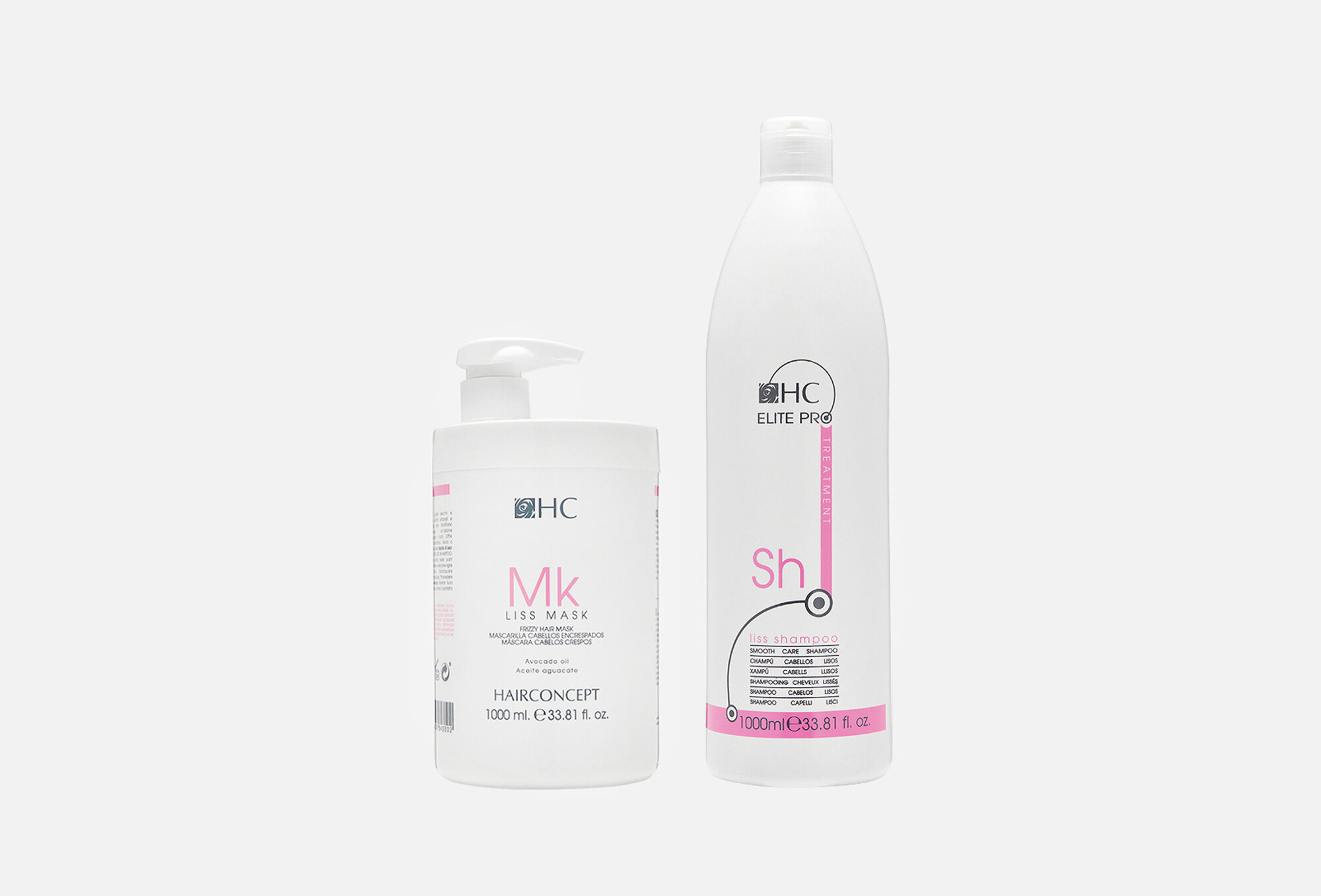 Набор шампунь+маска для волос HAIR CONCEPT ELITE PRO LISS 2000 мл
