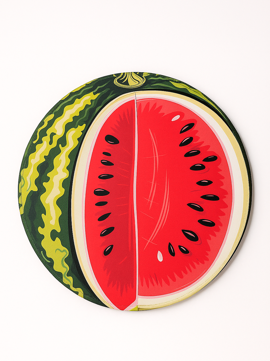Коврик для мыши "G7", круглый, с принтом фрукт, прошитые края, 25см