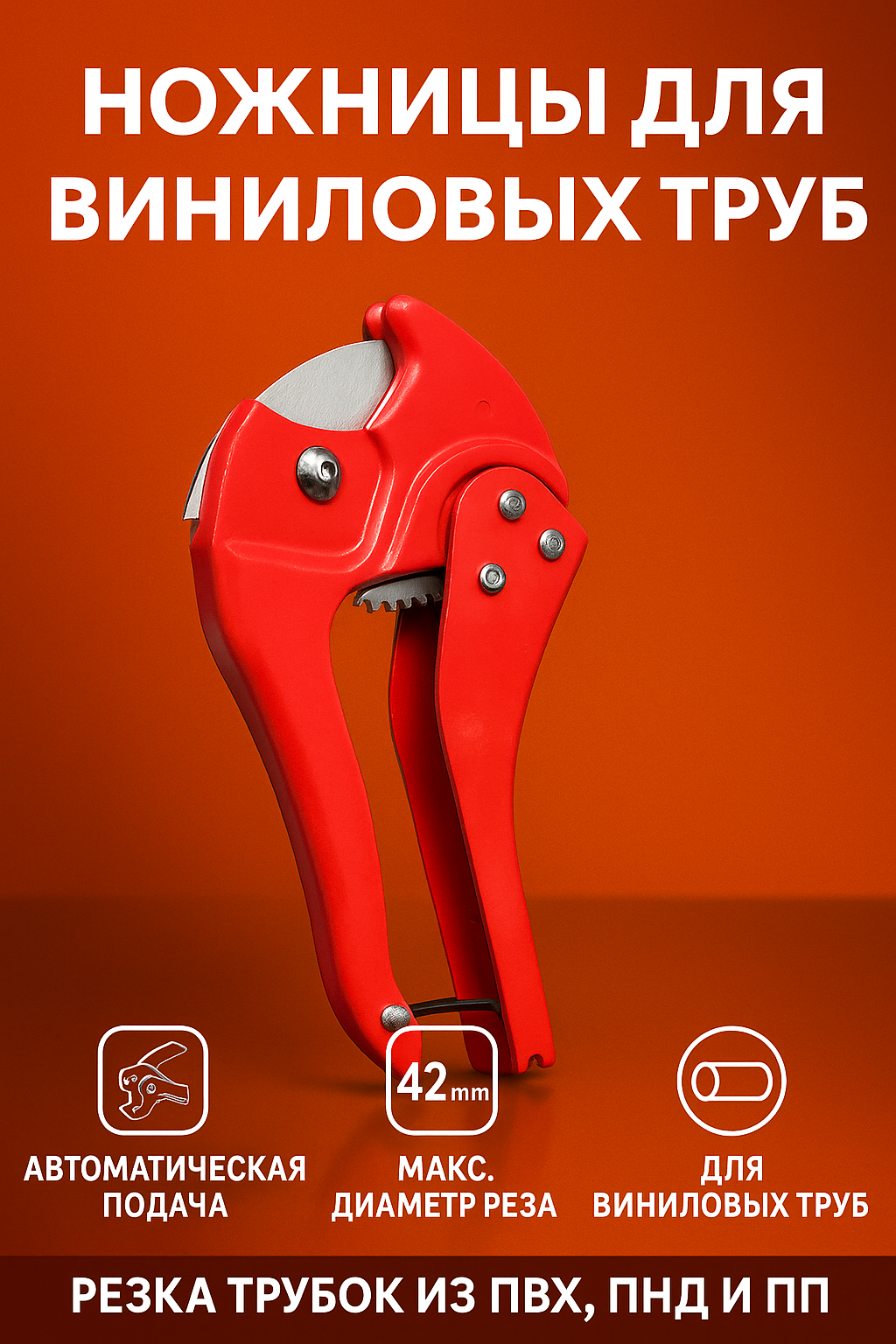 Ножницы для пластиковых и виниловых труб — фото 1