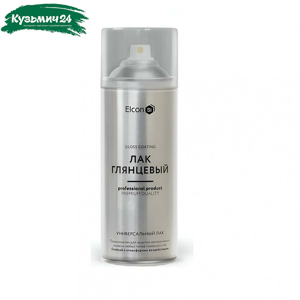 Лак Elcon аэрозоль универсальный глянцевый бесцветный 520 мл