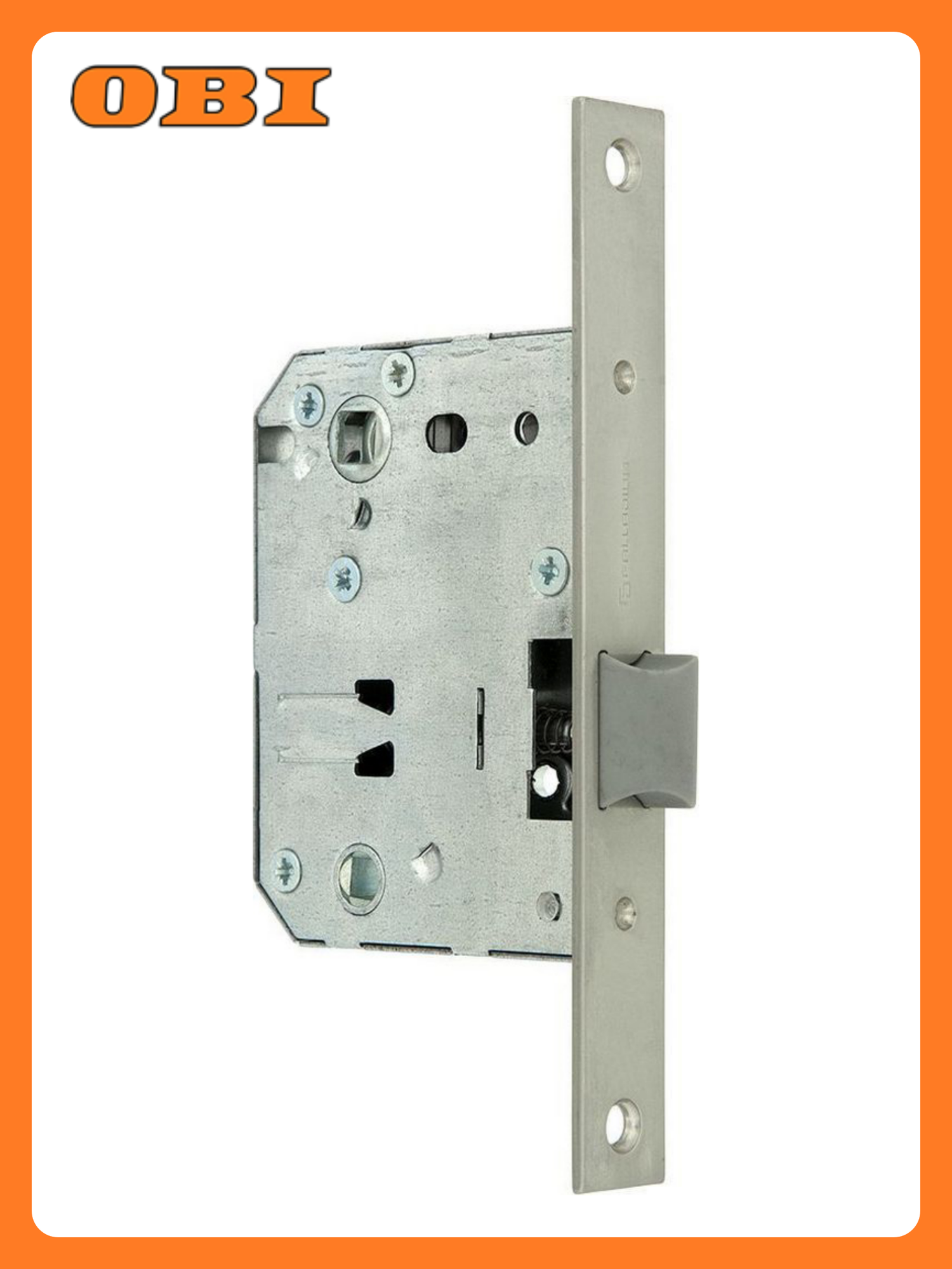 Дверная защелка Palladium 470 PN 165х20х74 мм ЦАМ матовый никель